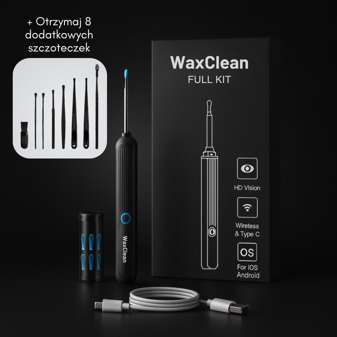 WaxClean™ – Inteligentne czyszczenie uszu z zaawansowaną technologią