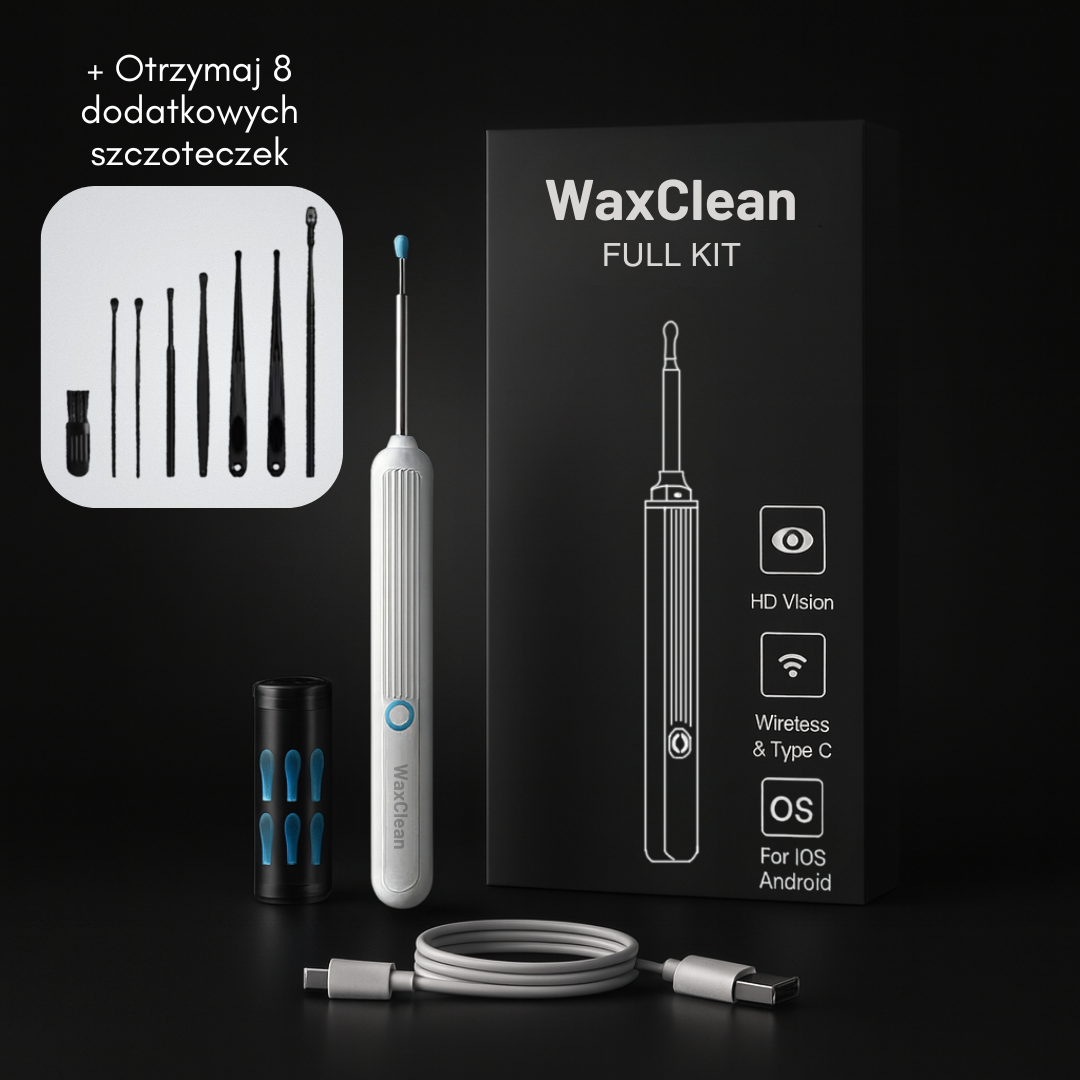 WaxClean™ – Inteligentne czyszczenie uszu z zaawansowaną technologią