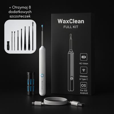 WaxClean™ – Inteligentne czyszczenie uszu z zaawansowaną technologią