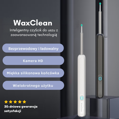 WaxClean™ – Inteligentne czyszczenie uszu z zaawansowaną technologią